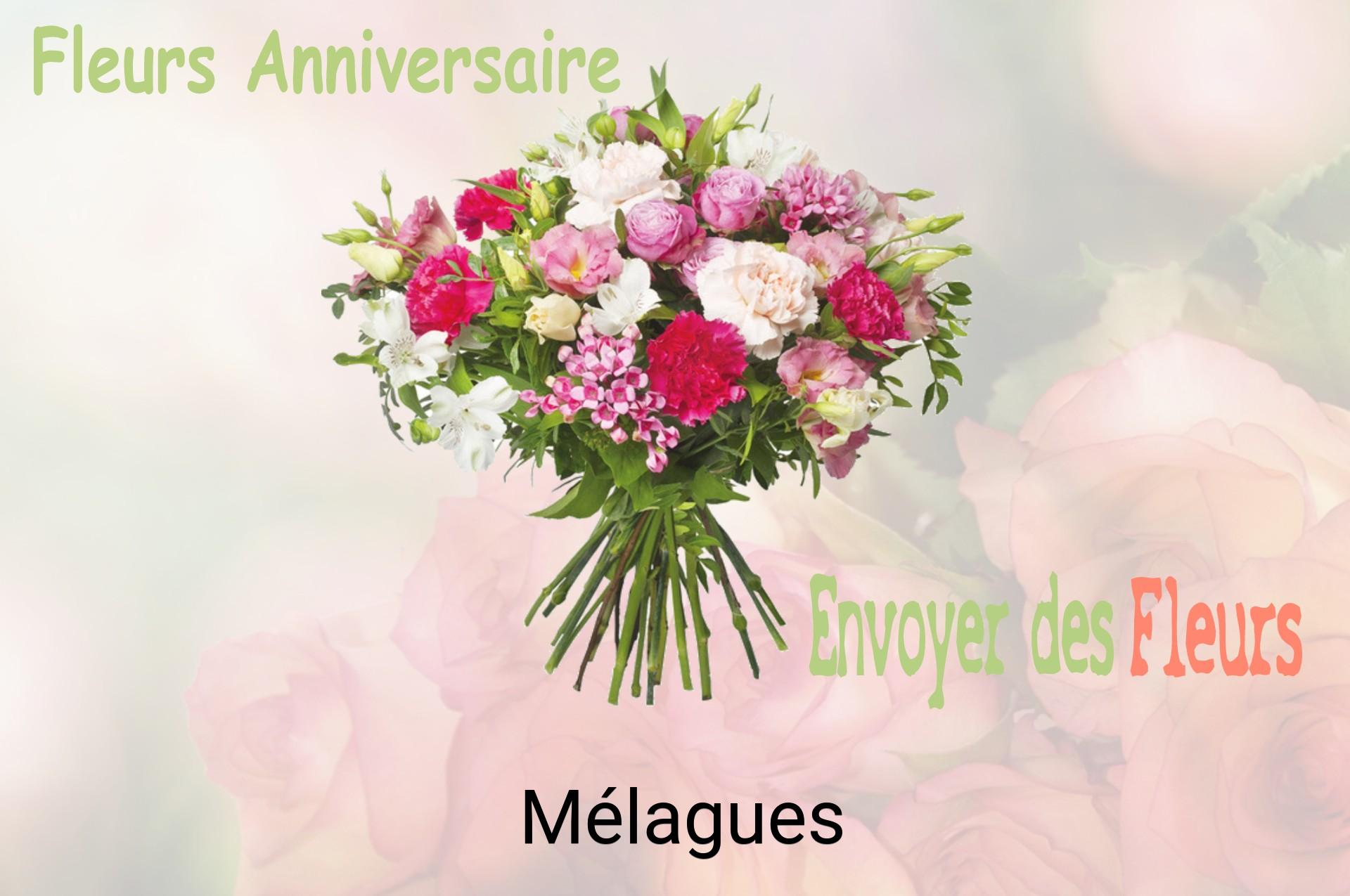 Bouquet de fleurs d’anniversaire livré à Mélagues
